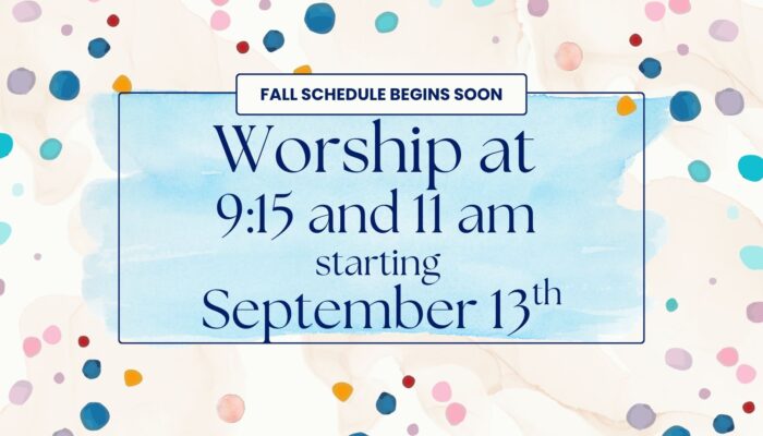 Fall Welcome Back